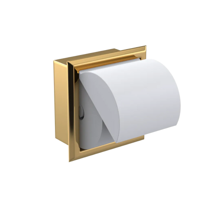 Rubinet RECESSED TOILET PAPER HOLDER Gold