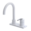 Rubinet 4" Centre Single Control Lav. Set. (less drain) White