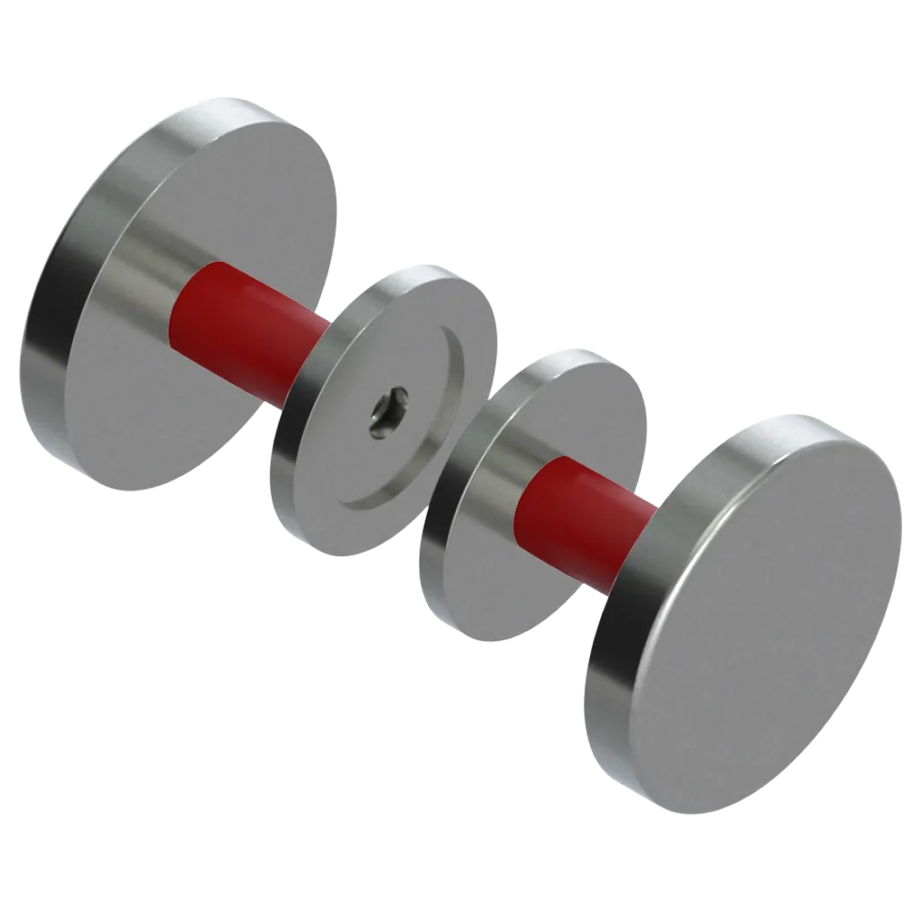 Rubinet Shower Door Knob (set) Satin Nickel