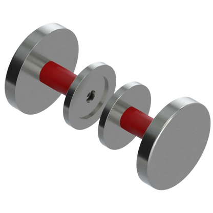 Rubinet Shower Door Knob (set) Satin Nickel