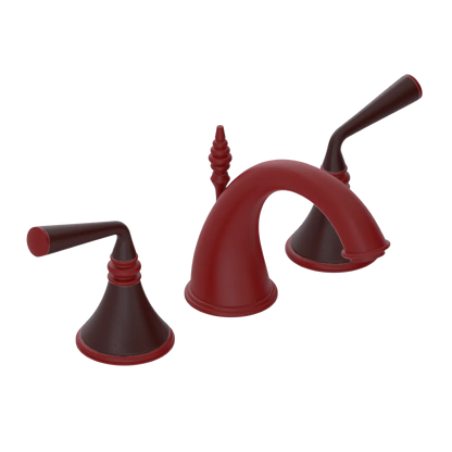 Rubinet Widespread Lav. Set. (less drain) Maroon