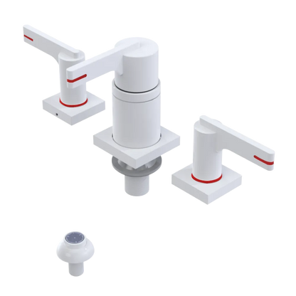 Rubinet Bidet Fitting with Spray, Diverter, and Vacum Breaker (Less Drain) White