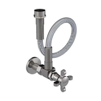 Rubinet Exposed Supply Kit (classic) x2 Polished Nickel