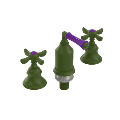 Rubinet Bidet Fitting with Spray, Diverter, and Vacum Breaker (Less Drain) Green Envy