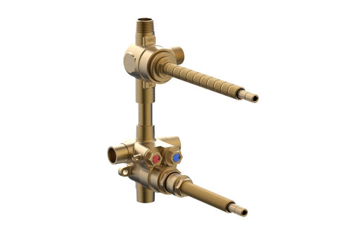 1/2" Thermostatic Valve with 2 Way SHARED Diverter 1-134