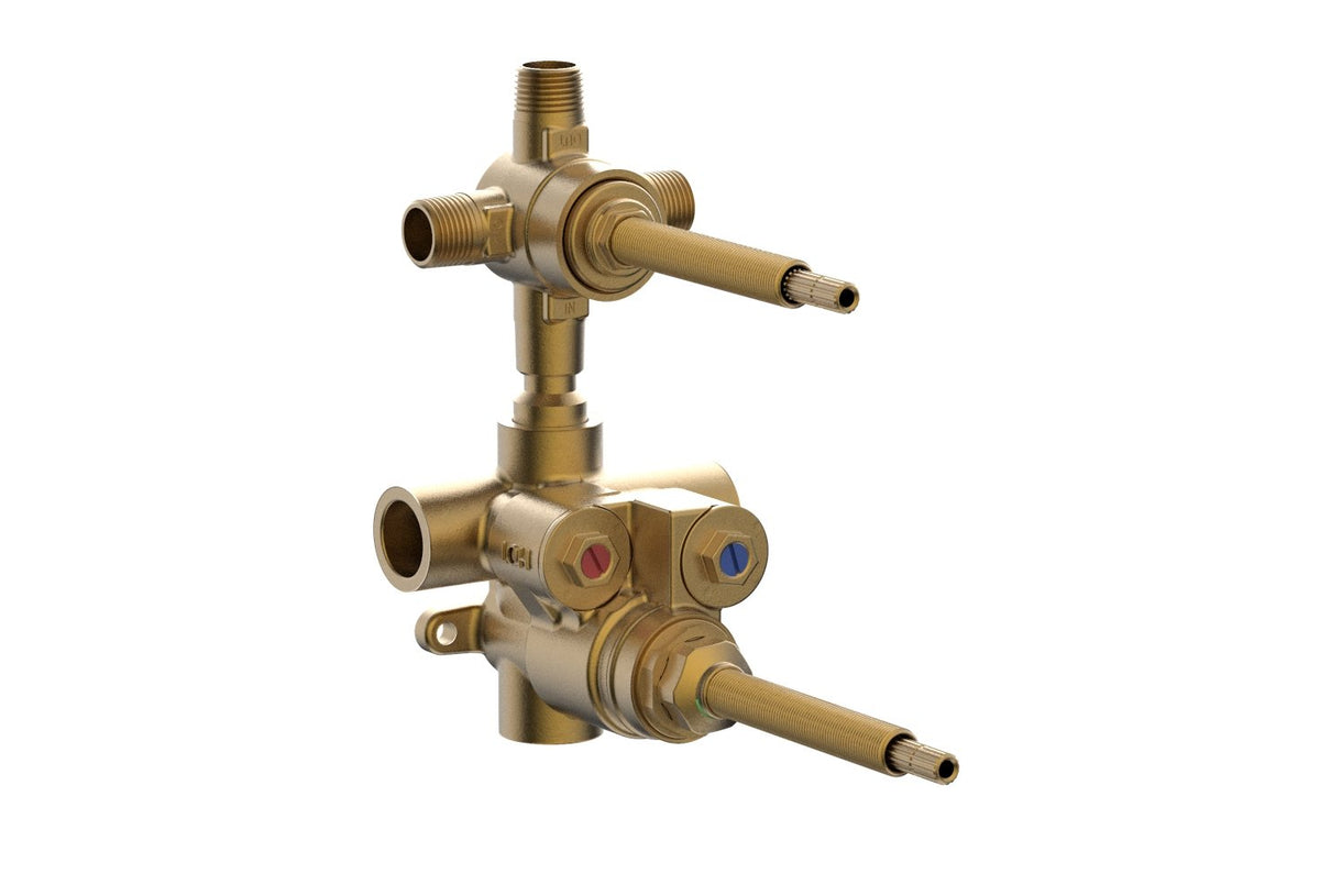 3/4" Thermostatic Valve with 3 Way Diverter (SHARED) 1-143