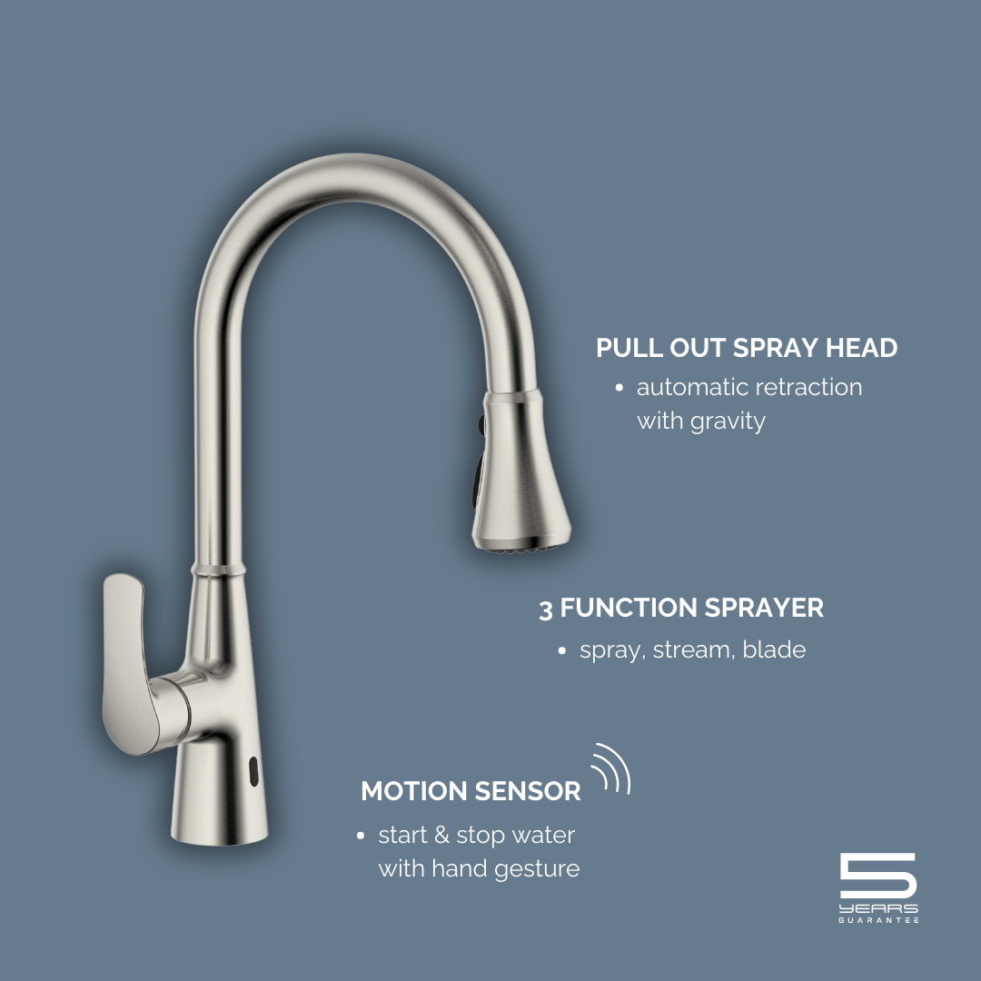 VISENTIN Modern Touch-less Kitchen Faucet