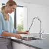 Grohe Blue Single-Handle Pull Down Kitchen Faucet Single Spray 1.75 Gpm Chilled & Sparkling Water - Golzar Home