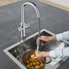 Grohe Blue Single-Handle Pull Down Kitchen Faucet Single Spray 1.75 Gpm Chilled & Sparkling Water - Golzar Home