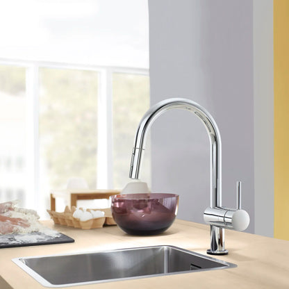 Grohe Single-Handle Pull Down Kitchen Faucet Dual Spray 1.75 GPM with Touch Technology
