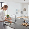 Grohe Blue Single-Handle Pull-Out Kitchen Faucet With Chilled And Sparkling Water 1.75 Gpm - Golzar Home