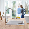 Concetto Single-Handle Pull Down Kitchen Faucet Dual Spray 1.75 Gpm - Golzar Home