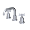 Rubinet Widespread Lav. Set. (less drain) Satin Chrome