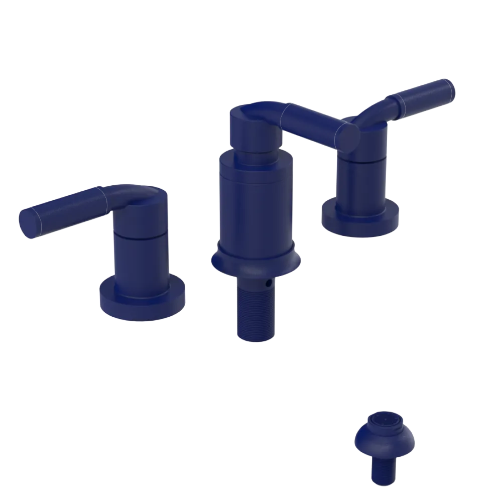 Rubinet Bidet Fitting with Spray, Diverter, and Vacuum Breaker (less drain) Midnight Blue