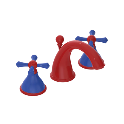 Rubinet Widespread Lav. Set. (less drain) Red