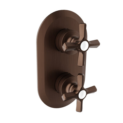 Baril Complete thermostatic pressure balanced shower control valve with 3-way diverter