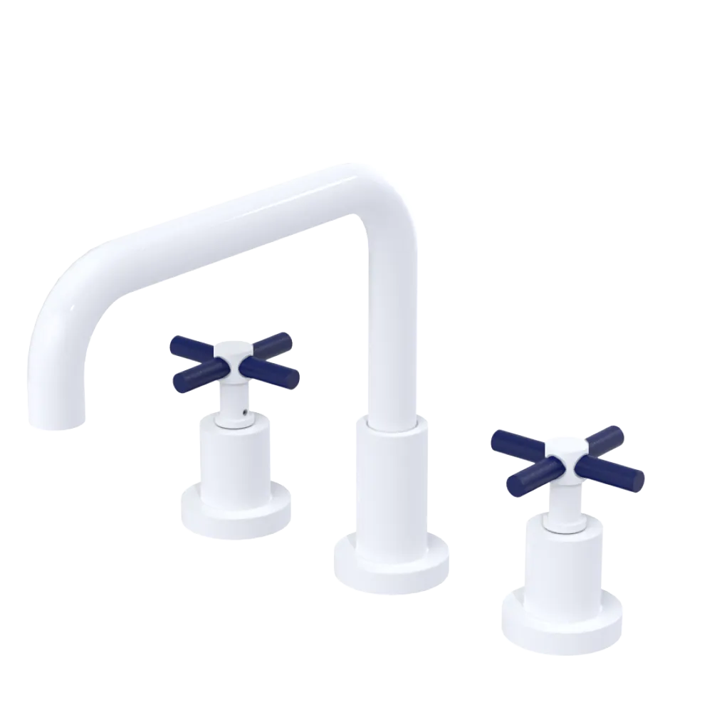 Rubinet Widespread Kitchen Set White