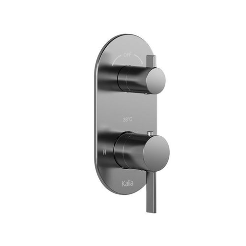Kalia ROUNDONE 3-way AQUATONIK type T/P 1/2“ valve with diverter and decorative trim