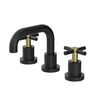 Rubinet Widespread Lav. Set. (less drain) Matt Black