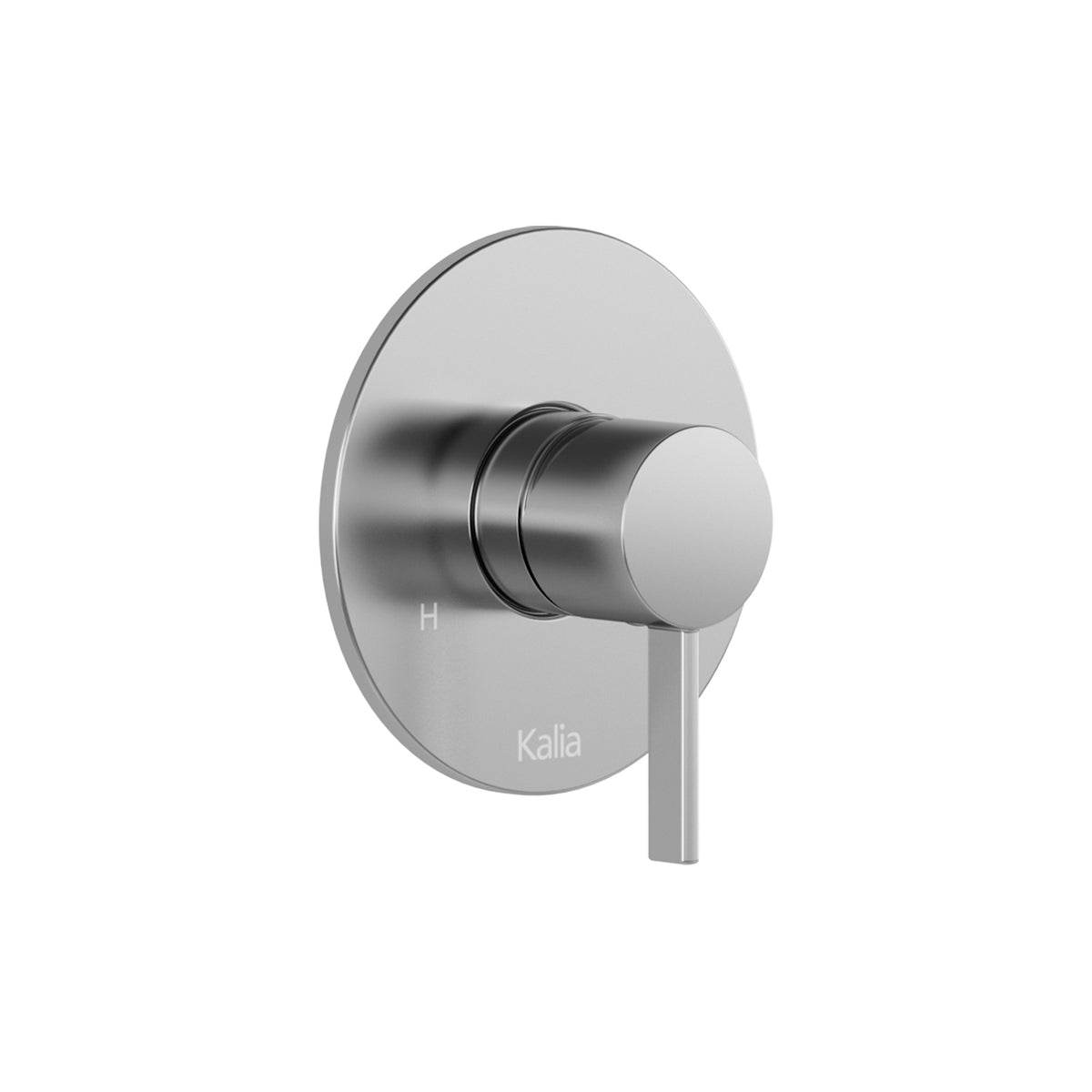 Kalia BASICO Round decorative trim for ½” pressure balance thermostatic valve with volume control valve - (cartridge included) – 105825-110
