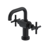 Rubinet Single Hole Dual Handle Lav. Set. (less drain) Matt Black