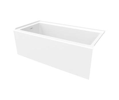 Bosca 6030 IFS AFR Acrylic Alcove Left-Hand Drain Bathtub in White