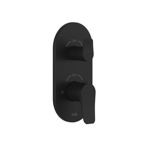 Kalia MOROKA - Plus/Premia 3-way AQUATONIK™ type T/P 1/2” valve with diverter - Round decorative trim