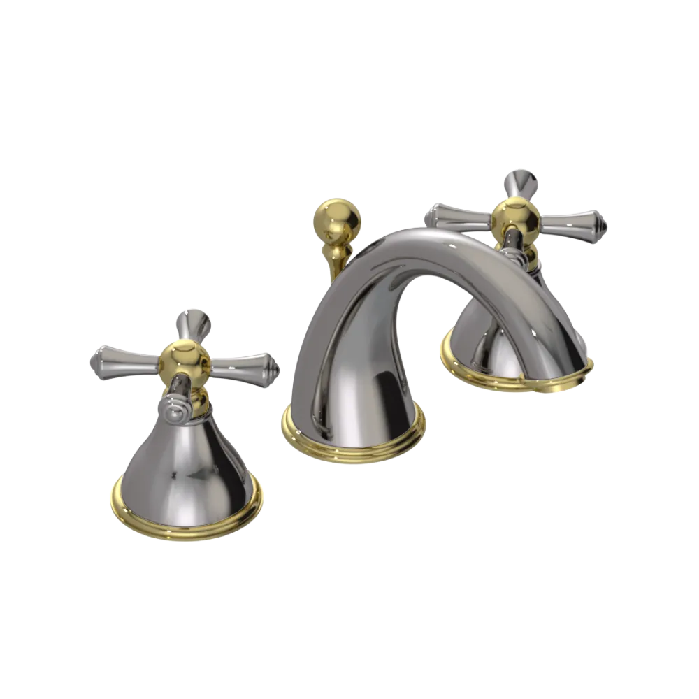 Rubinet Widespread Lav. Set. (less drain) Polished Nickel