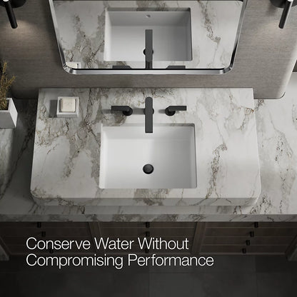 Composed® Widespread bathroom sink faucet with Lever handles, 1.2 gpm