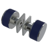 Rubinet Shower Door Knob (set) Satin Nickel