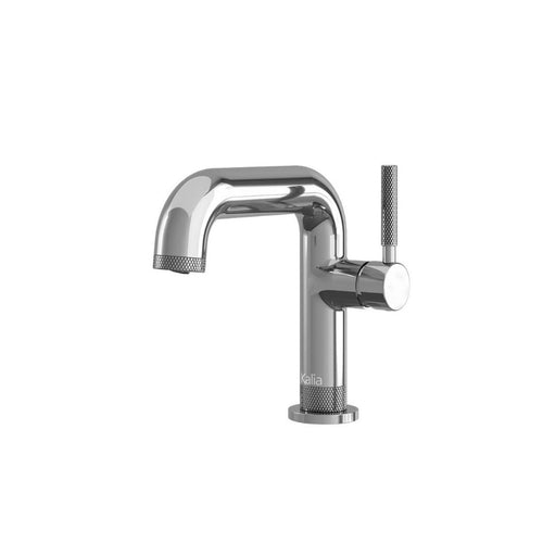 KALIA PRECISO - Single hole lavatory faucet with push drain and overflow