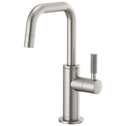 Brizo Beverage Faucet With Square Spout And Knurled Handle