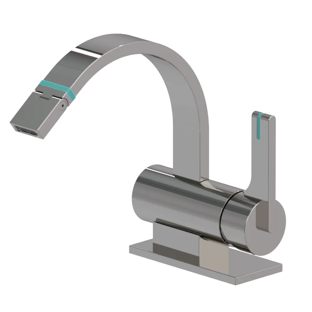 Rubinet Single Control Bidet Fitting (less drain) Polished Nickel