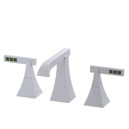 Rubinet Widespread Lav. Set. (less drain) White