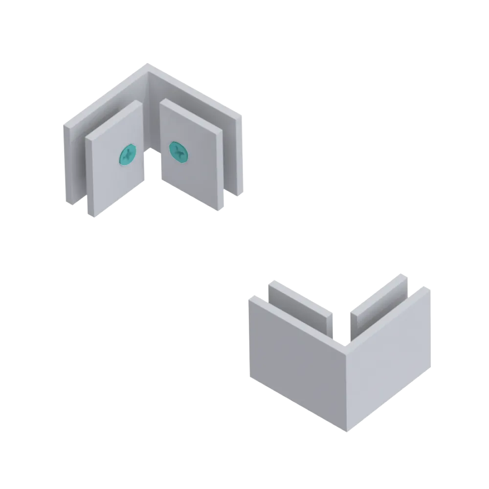 Rubinet 90 Glass to Glass White