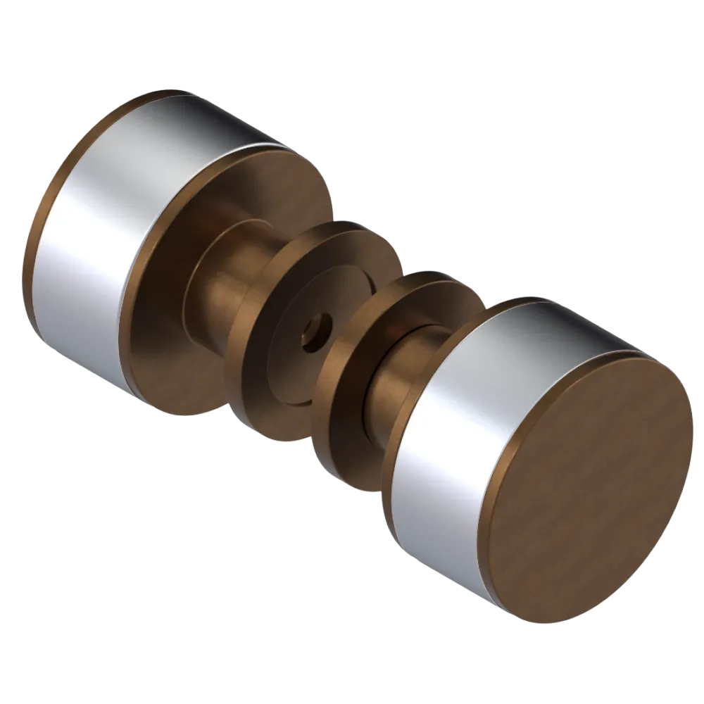 Rubinet Shower Door Knob (set) Tuscan Brass
