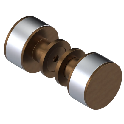 Rubinet Shower Door Knob (set) Tuscan Brass