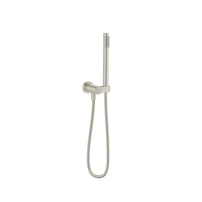 Baril 1-spray anti-limestone hand shower on wall-mounted supply elbow