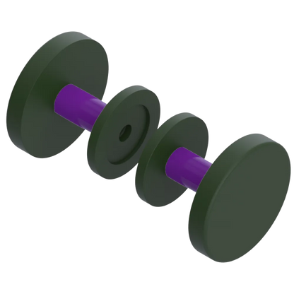 Rubinet Shower Door Knob (set) Green Envy
