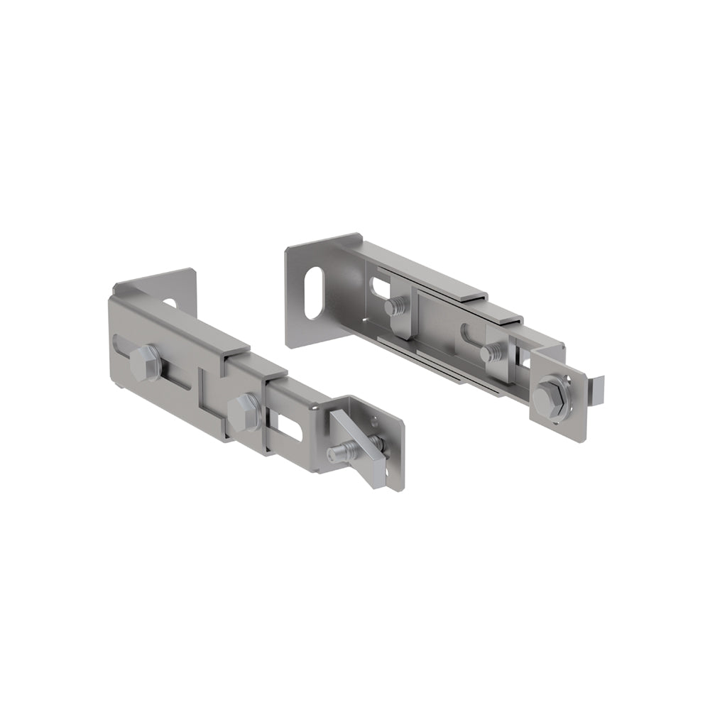 Frame to wall anchoring for use where foot installations into floor are not allowed