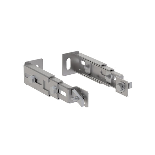 Frame to wall anchoring for use where foot installations into floor are not allowed