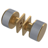 Rubinet Shower Door Knob (set) Satin Gold