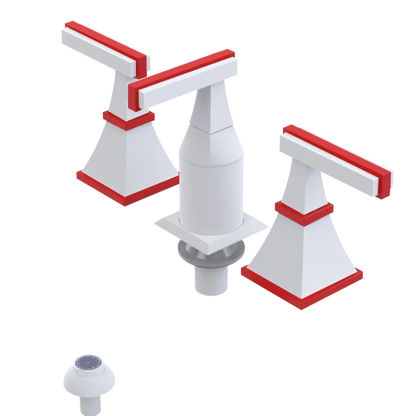 Rubinet Bidet Fitting with Spray, Diverter, and Vacum Breaker (Less Drain) Matt White