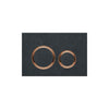Geberit SIGMA50 ROUND Zinc frame in PVD red gold color