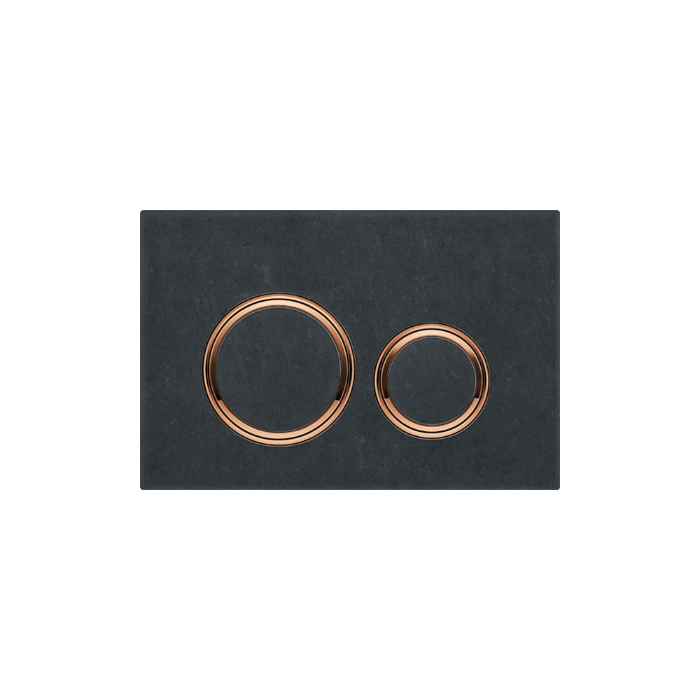 Geberit SIGMA50 ROUND Zinc frame in PVD red gold color