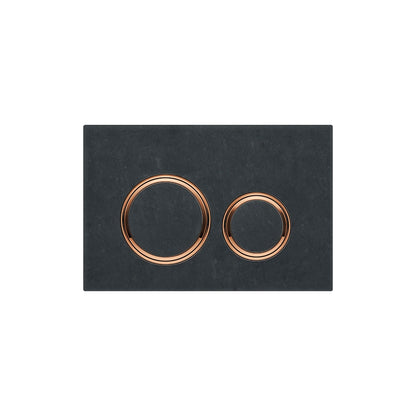 Geberit SIGMA50 ROUND Zinc frame in PVD red gold color