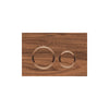 Geberit SIGMA50 ROUND Zinc frame in PVD red gold color
