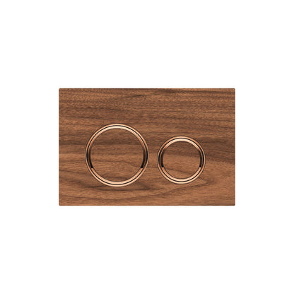 Geberit SIGMA50 ROUND Zinc frame in PVD red gold color