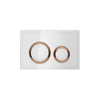 Geberit SIGMA50 ROUND Zinc frame in PVD red gold color