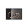 Geberit SIGMA50 ROUND Zinc frame in PVD red gold color